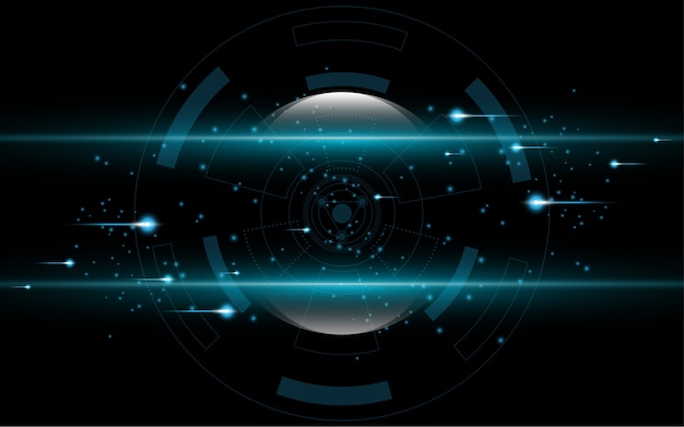 Concepto de comunicación de fondo tecnología abstracta