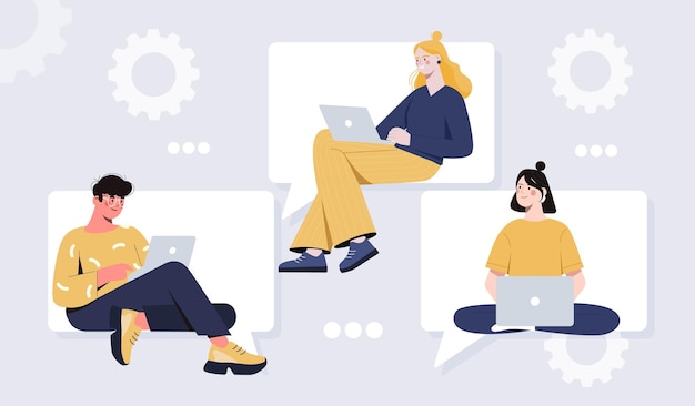 Concepto de comunicación por Internet