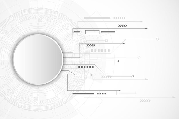 Concepto de comunicación de tecnología de fondo de vector abstracto. concepto de tecnología digital de alta tecnología