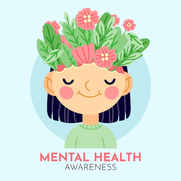 Concepto de concienciación sobre la salud mental