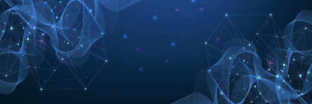 Concepto de conexión de red global en el negocio global