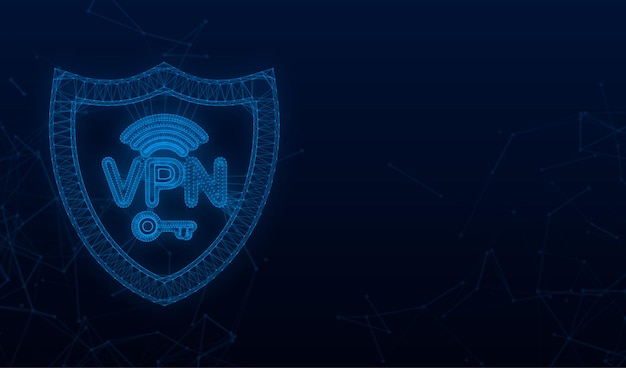 Concepto de conexión VPN segura Descripción general de la conectividad de red privada virtual estilo plexus