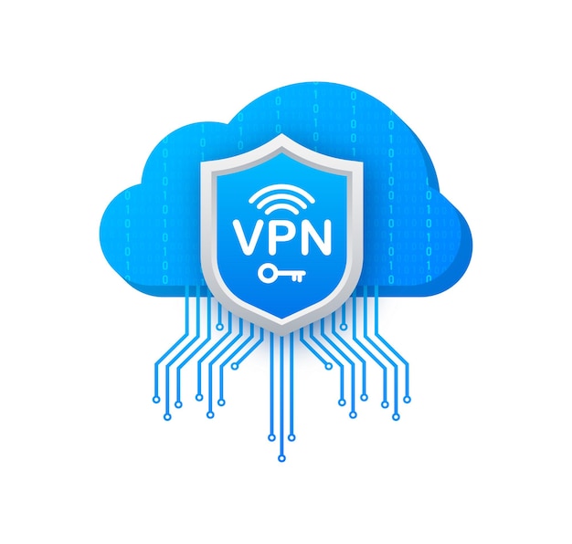 Concepto de conexión VPN segura Descripción general de la conectividad de la red privada virtual