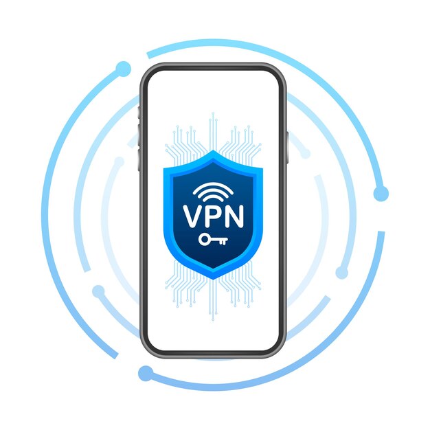 Concepto de conexión VPN segura Descripción general de la conectividad de la red privada virtual