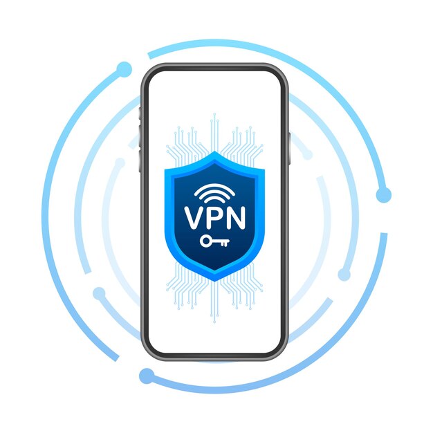 Concepto de conexión vpn segura descripción general de la conectividad de la red privada virtual