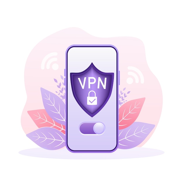 Concepto de conexión vpn segura resumen de conectividad de red privada virtual seguridad