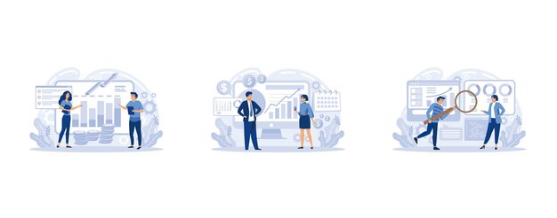 Concepto de contabilidad de marketing. Gestión de finanzas. Inversión en marketing. auditoría digital,