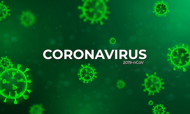 Concepto de coronavirus o coronavirus