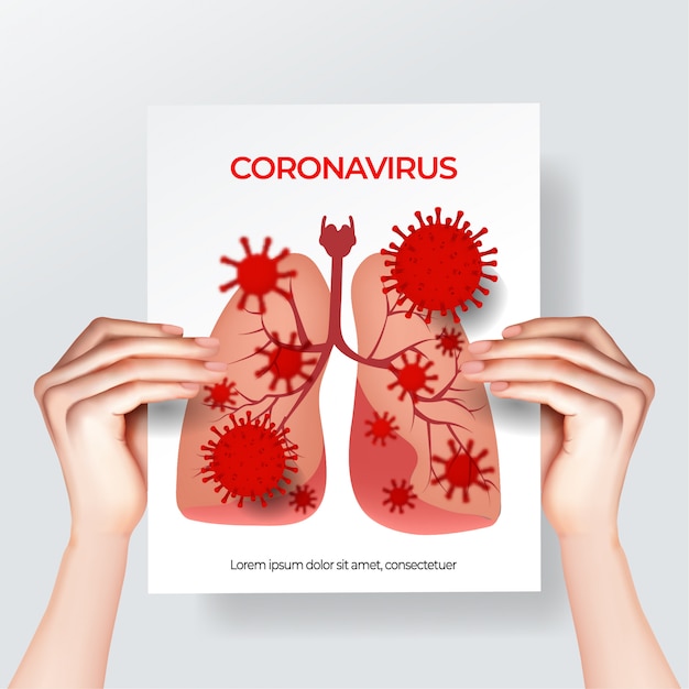 Concepto coronavirus premium