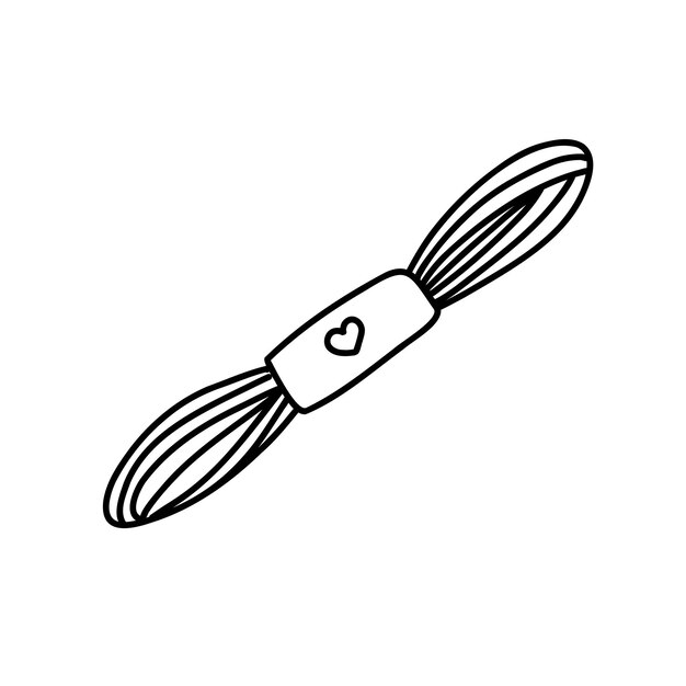 Concepto de costura carretes de hilo hilos Diseño plano de estilo de dibujos animados Todos los elementos están aislados