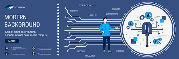 Vector concepto de creación de dinero virtual para la minería de criptomonedas