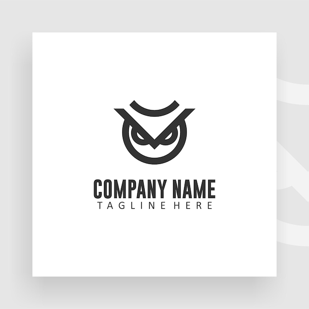 Vector concepto creativo del logotipo del búho