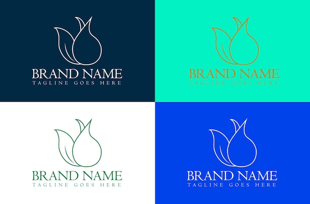 concepto creativo para la plantilla de diseño del logotipo de la empresa