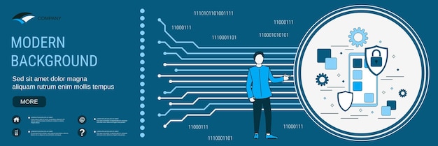 Concepto de desarrollo de aplicaciones móviles