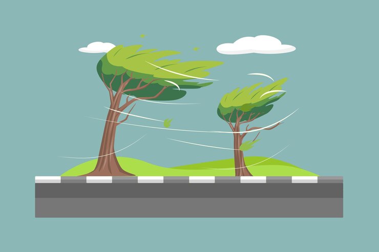 Vector concepto de desastre natural ilustración vectorial plana de colores aislada