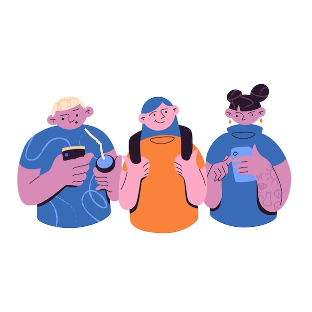 Concepto de desintoxicación digital Vida sin aparatos Adicción a Internet Nomofobia de la vida real