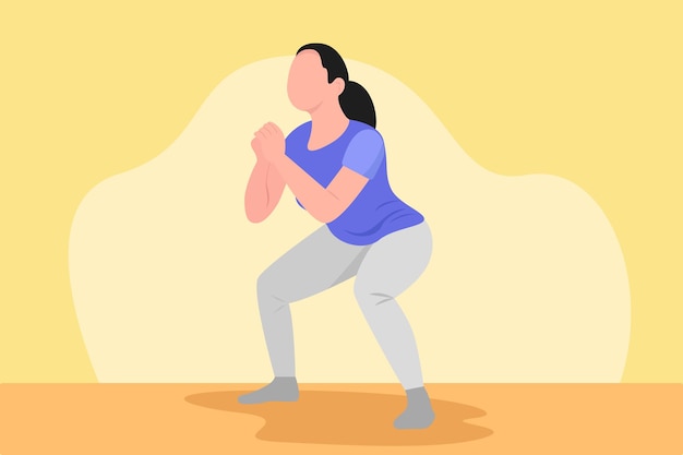 El concepto de despertarse Ilustración vectorial plana de colores aislada
