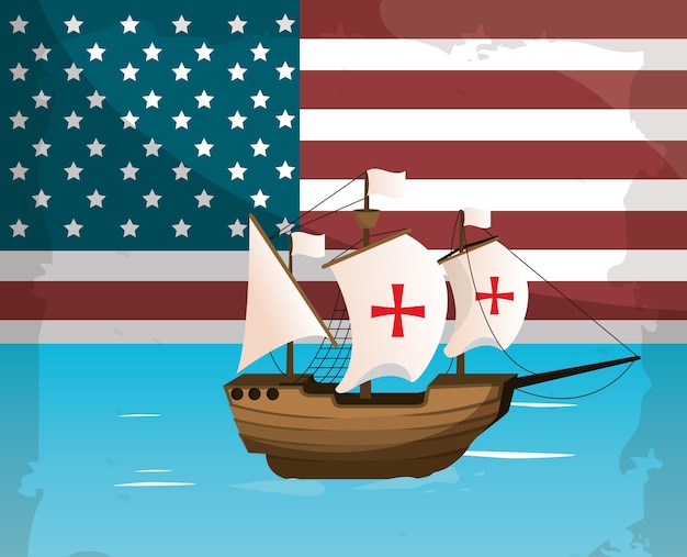 Concepto del día de Columbus