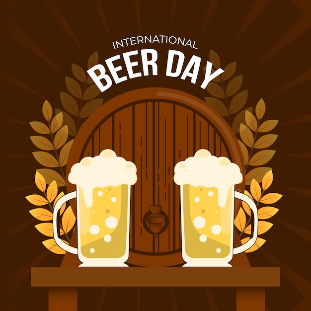 Concepto del día internacional de la cerveza