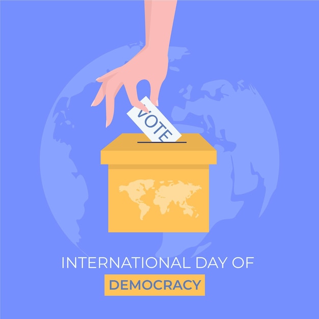 Concepto del día internacional de la democracia