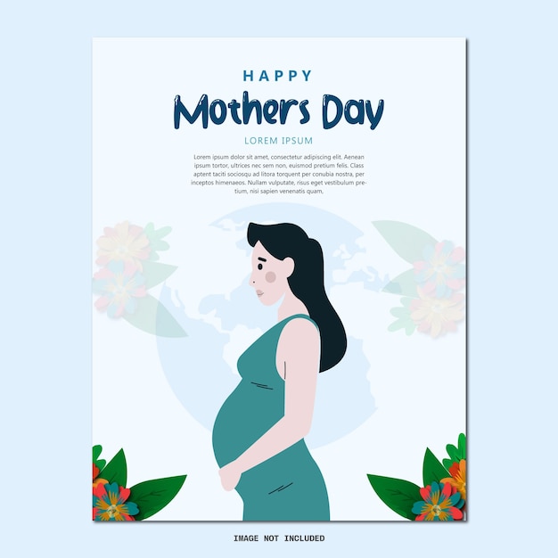 Concepto del día de la madre dibujado a mano de vector libre