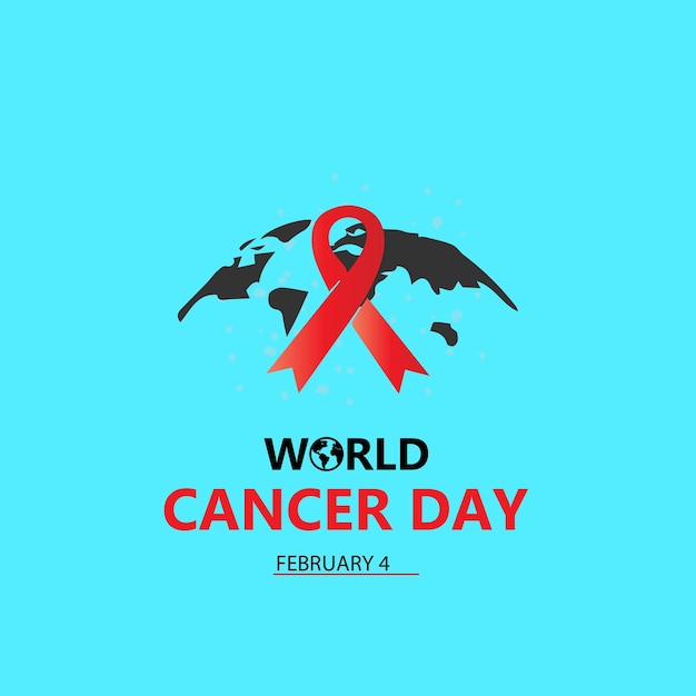 Vector concepto del día mundial del cáncer.