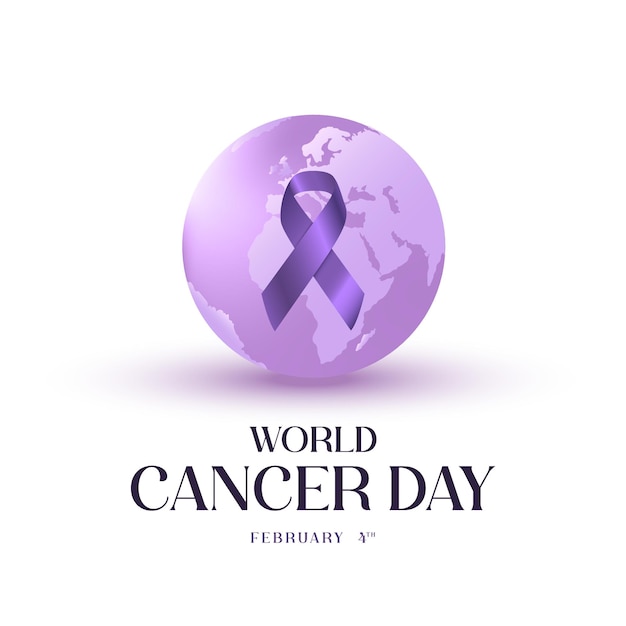 Vector concepto del día mundial del cáncer