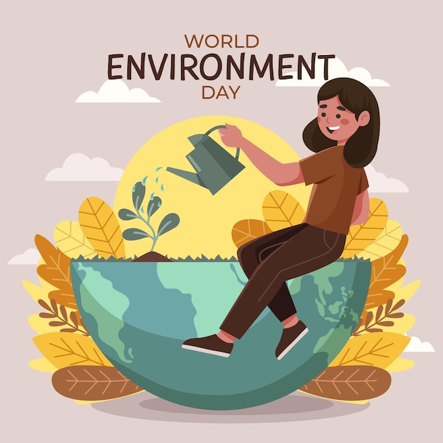 Concepto del Día Mundial del Medio Ambiente