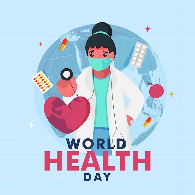 Concepto del día mundial de la salud