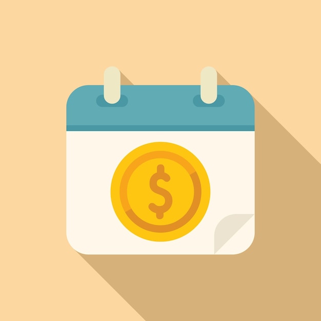 Concepto de día de pago con ilustración del icono del calendario