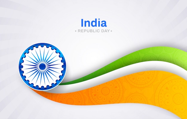 Concepto del día de la república de la india