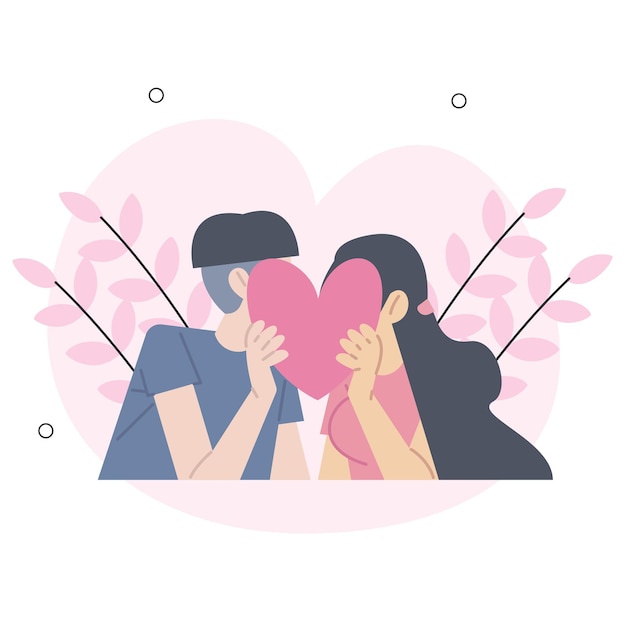 Concepto del día de San Valentín situaciones de personas aisladas Colección de escenas con personas que celebran parejas de vacaciones románticas en la relación de amor de fecha Mega set Ilustración vectorial en diseño planox9