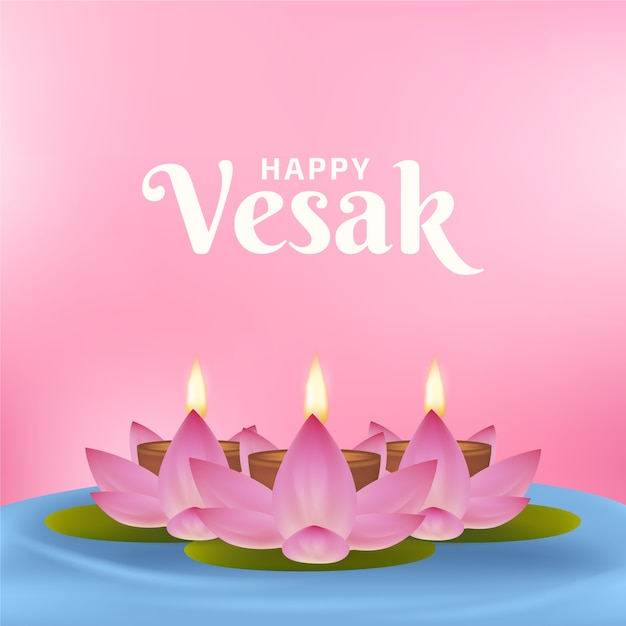 Concepto de día de Vesak