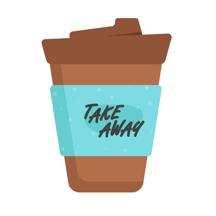 Vector concepto dibujado a mano cero taza de desperdicio presentando una elegante ilustración de vector plano diseñada para web