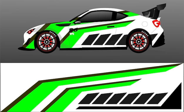 Concepto de diseño de calcomanías de envoltura de automóviles Fondo grunge abstracto para vehículos de envoltura coches de carreras furgonetas de carga