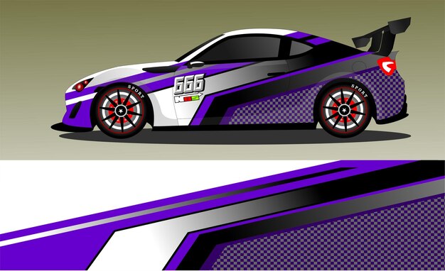 Concepto de diseño de calcomanías de envoltura de automóviles Fondo grunge abstracto para vehículos de envoltura coches de carreras furgonetas de carga