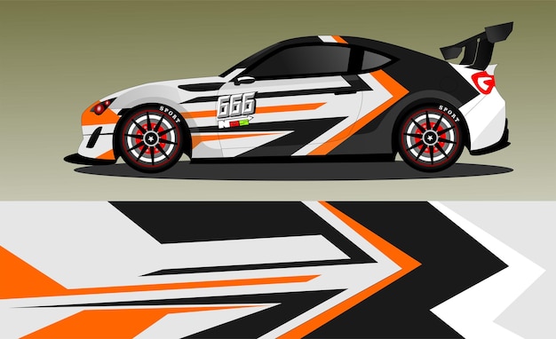 Concepto de diseño de calcomanías de envoltura de automóviles Fondo grunge abstracto para vehículos de envoltura coches de carreras furgonetas de carga
