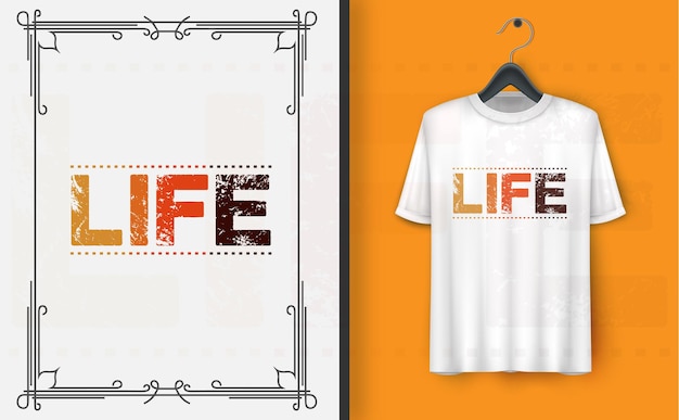 concepto de diseño de camiseta gratis con diseño vectorial colorido de ropa sencilla