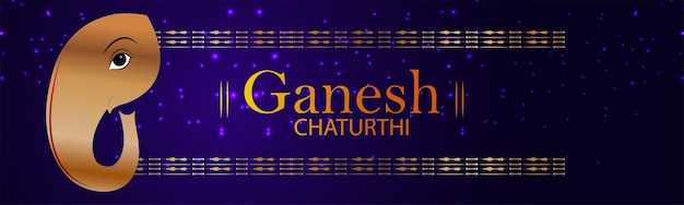 Vector concepto de diseño de celebración de ganesh chaturthi