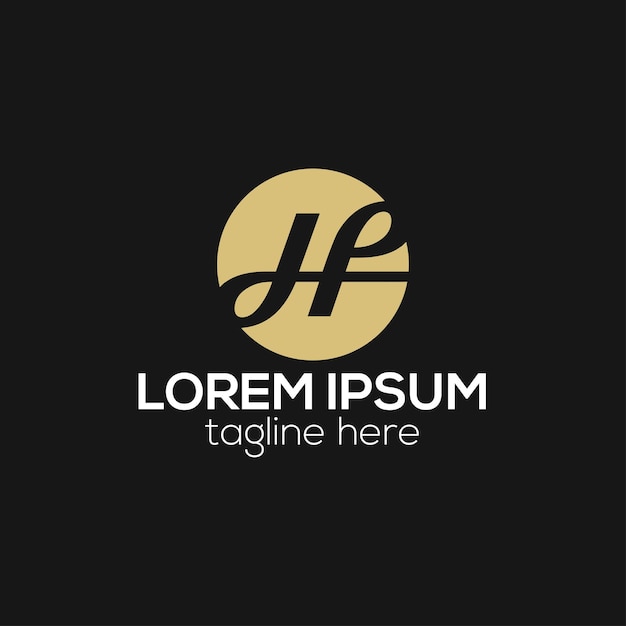 Concepto de diseño creativo de logotipo de letra H plantilla vectorial aislada para ilustración comercial