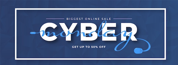 Concepto de diseño de Cyber Monday