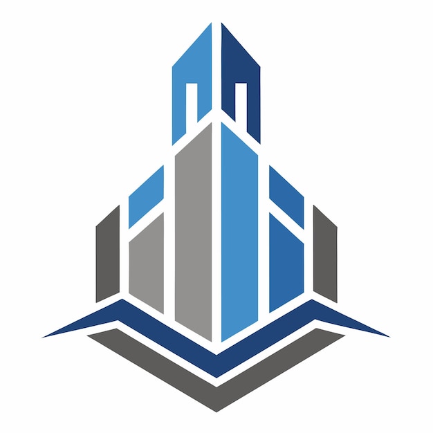 Concepto de diseño del edificio del logotipo
