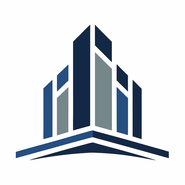 Concepto de diseño del edificio del logotipo
