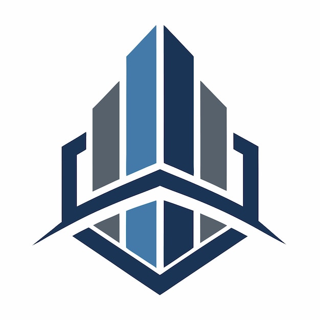 Concepto de diseño del edificio del logotipo