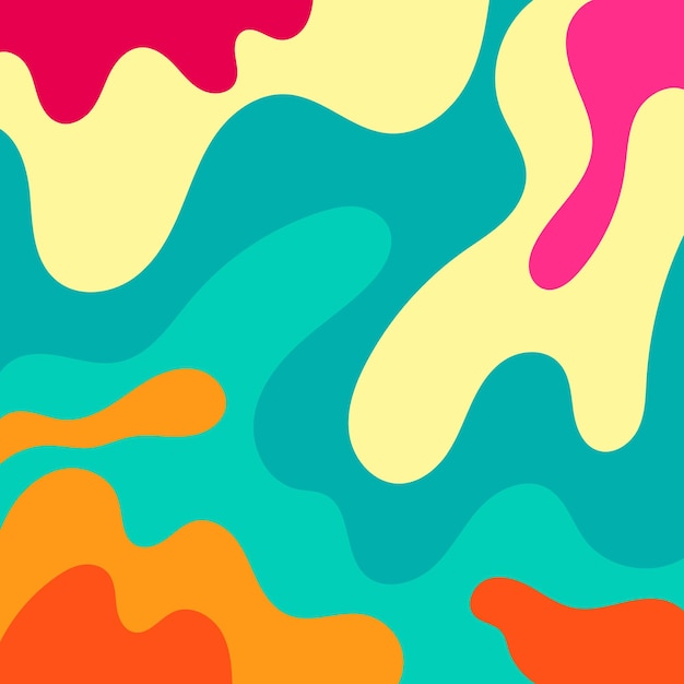 Concepto de diseño de fondo Groovy colorido