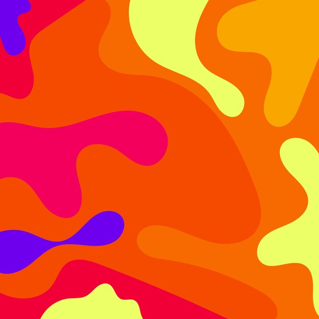 Concepto de diseño de fondo Groovy colorido