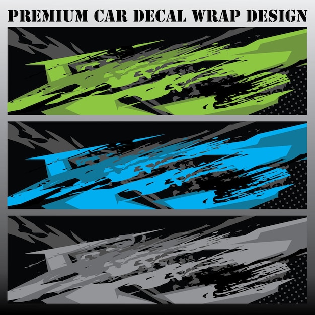Concepto de diseño gráfico de coche Diseños de rayas grunge abstracto gráfico para envolver