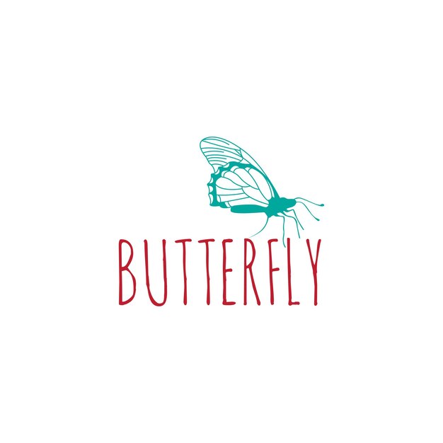 Concepto de diseño gráfico del logotipo de la mariposa. Elemento de mariposa editable, se puede utilizar como logotipo, icono, plantilla en web e impresión.