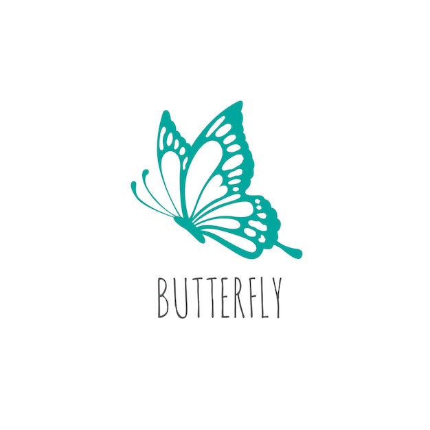 Concepto de diseño gráfico del logotipo de la mariposa. Elemento de mariposa editable, se puede utilizar como logotipo, icono, plantilla en web e impresión.