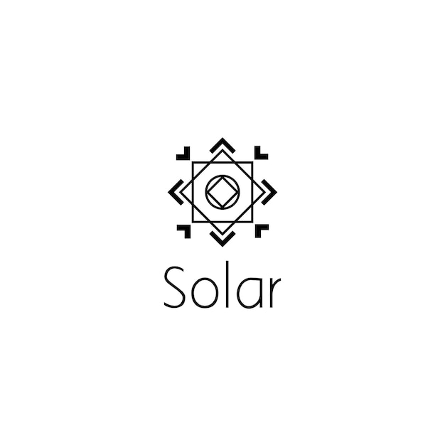 Concepto de diseño gráfico del logotipo del sol